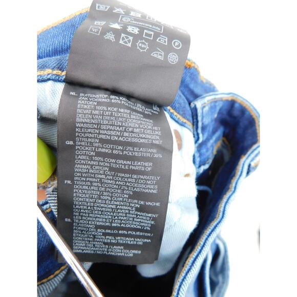 G-Star Raw Men's 3301 Blue Button Fly Slim Straight Denim Jeans Size 30x28 - Picture 5 of 6